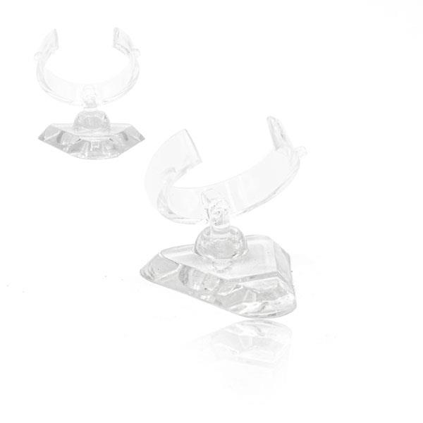 Ringvoetjes transparant plastic - Philios