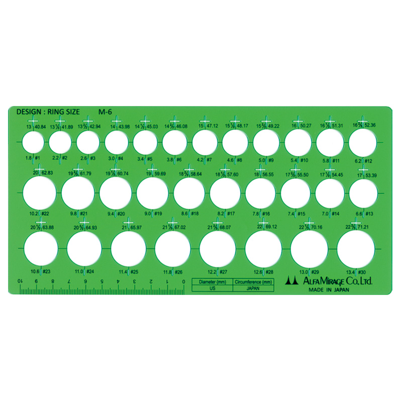 Divers Tekensjablonen: Alfa Mirage tekensjabloon m6