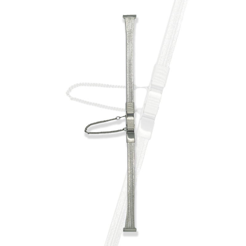 Horlogemakers Staal: Horlogeband met veiligheidketting 2