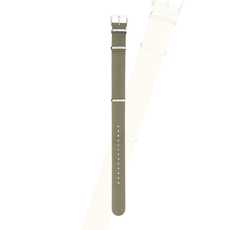 Horlogemakers Nylon: Nylon horlogeband groen