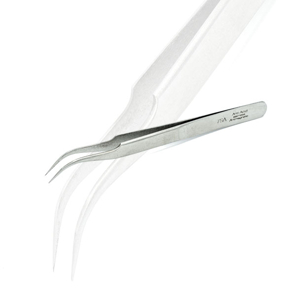 Horlogemakers Pincetten: Spiraalpincet met kromme bek
