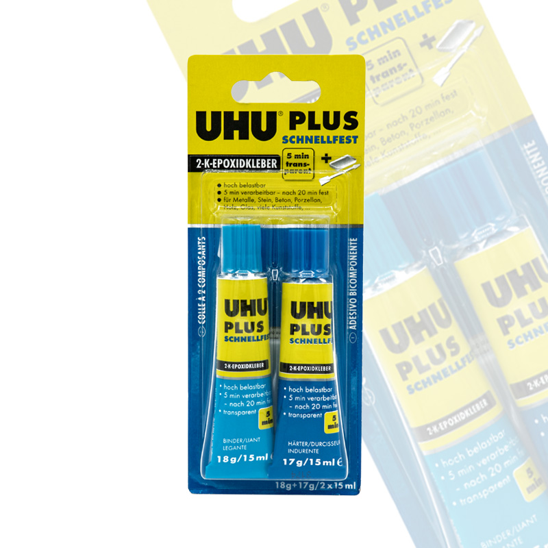Divers Lijm: UHU plus 2 Componentenlijm (blauw)