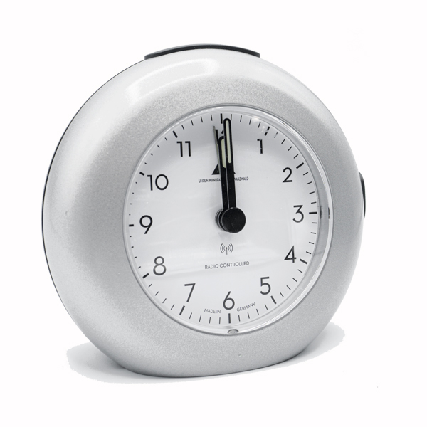 Divers Wekkers: Wekker radio gestuurd licht grijs
