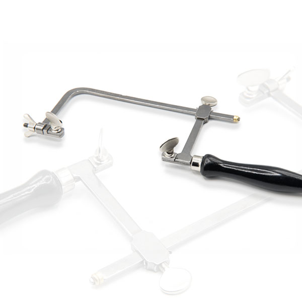 Juweliers Zagen, vijlen en schuren: Zaagboog met vleugelmoer