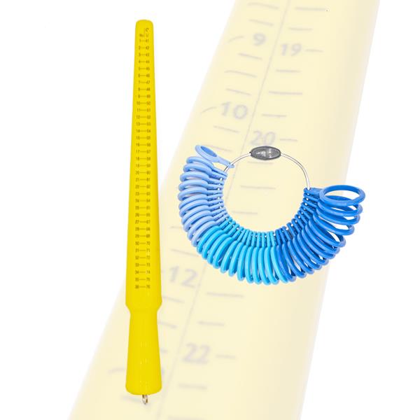 Gereedschap Maatstok plastiek + maatringen