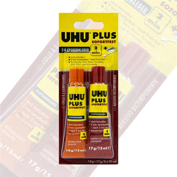 Philios UHU plus 2 Componentenlijm (rood)